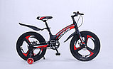 Детский велосипед Delta Prestige Maxx D 20 2022 (черный/красный, литые диски) магниевая рама, вилка и колеса, фото 2