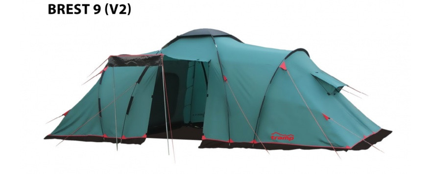 Палатка кемпинговая Tramp Brest 9 V2 - фото 1 - id-p177364194