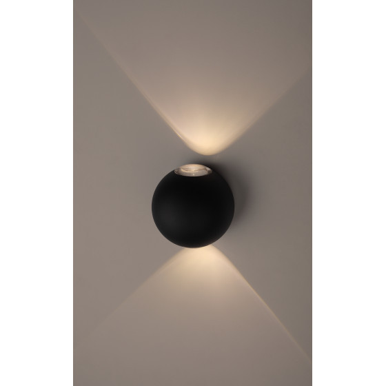 WL11 BK Подсветка ЭРА Декоративная подсветка светодиодная ЭРА 2*1Вт IP 54 черный - фото 1 - id-p177920652