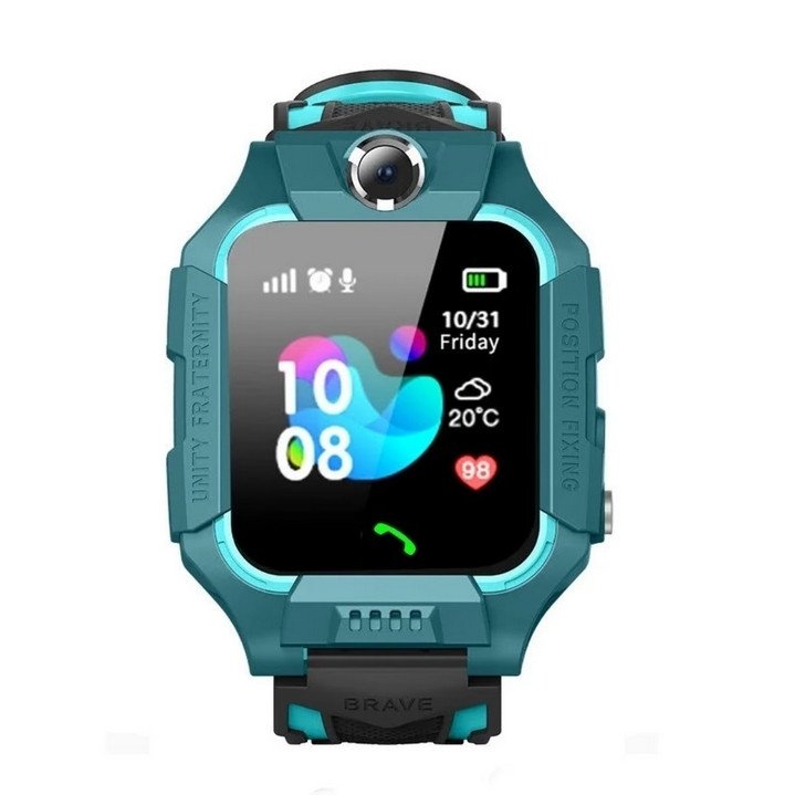 Детские смарт часы Smart Baby Watch Z6 GPS, тёмно-бирюзовый (Приложение: SeTracker) - фото 7 - id-p177920584