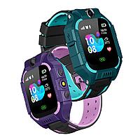 Детские смарт часы Smart Baby Watch Z6 GPS, тёмно-бирюзовый (Приложение: SeTracker)