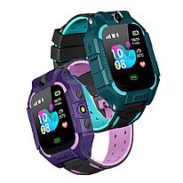 Детские смарт часы Smart Baby Watch Z6 GPS, тёмно-бирюзовый (Приложение: SeTracker)