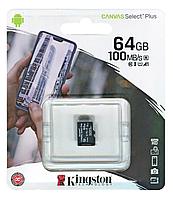 Карта памяти Kingston microSDXC 64GB (SDCS2/64GBSP)