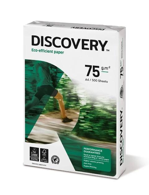 Бумага офисная Discovery "75" А4, 70 г/м2, 500 л/п. Класс "В+"