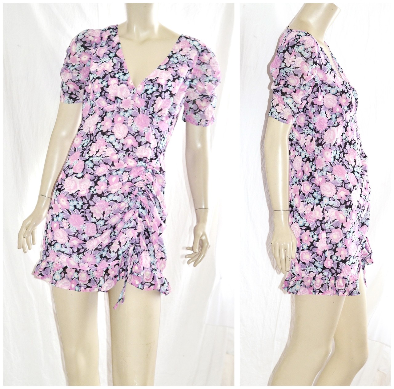 Платье H&M цветочное на размер XS EUR 34 наш 40 - фото 1 - id-p177923712