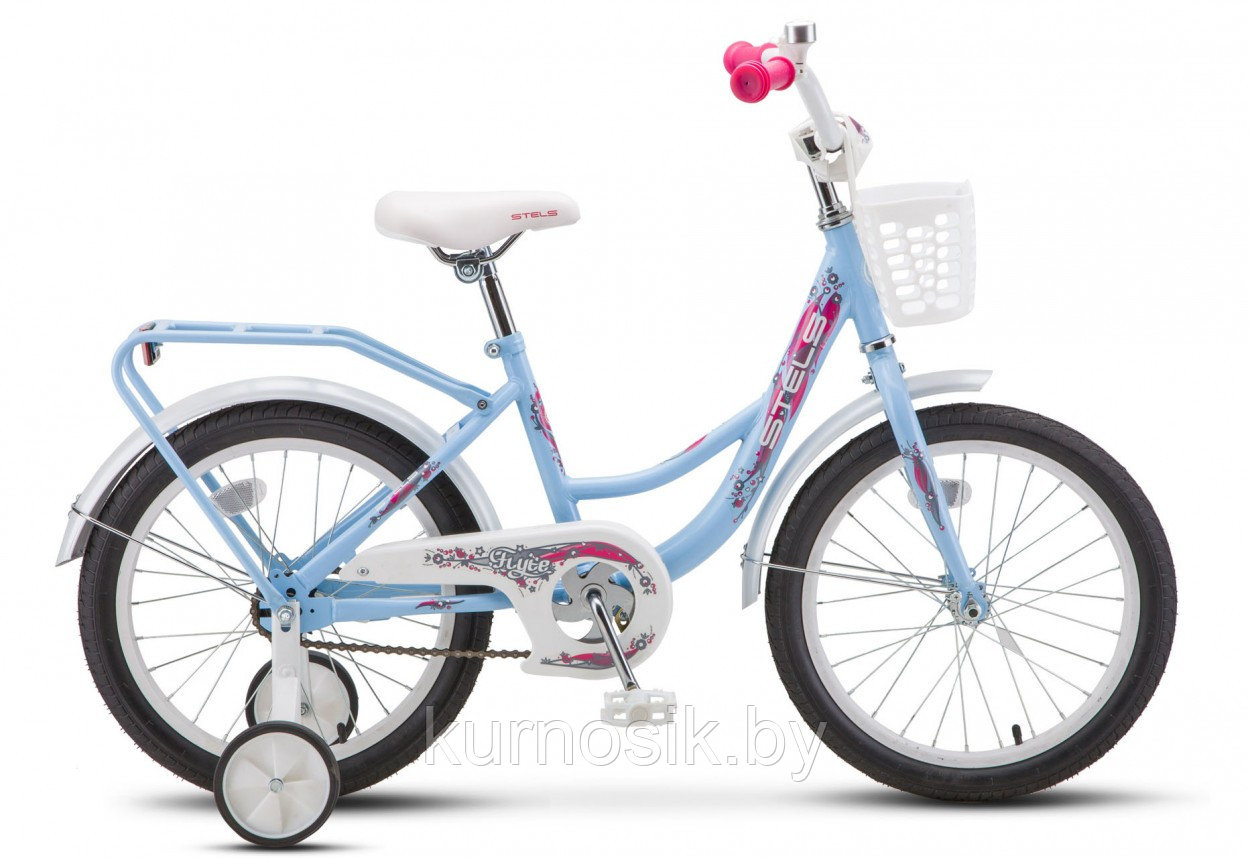 Велосипед STELS Flyte Lady 18" Z011 (от 4 до 8 лет) голубой 2022 - фото 1 - id-p177924041