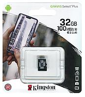 Карта памяти Kingston microSDHC 32GB (SDCS2/32GBSP)