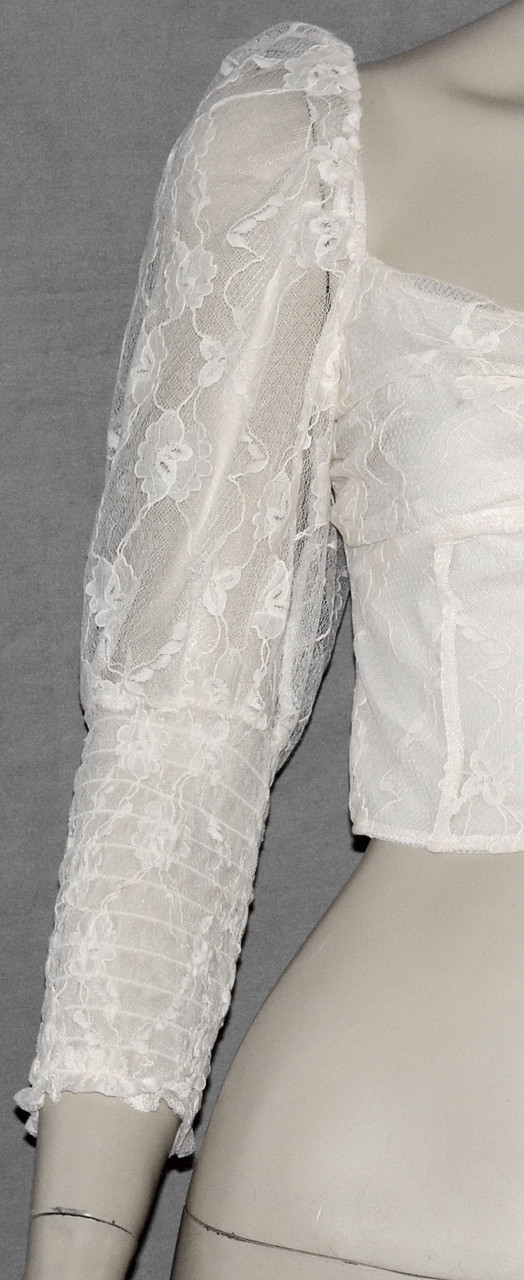 Блузка укороченная H&M кружевная на размер EUR 38 наш 44 - фото 2 - id-p177925627