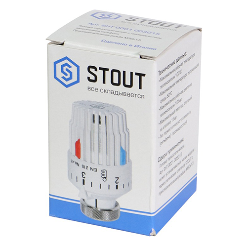 Термостатическая головка Stout SHT-0001-003015, белая - фото 7 - id-p177925849