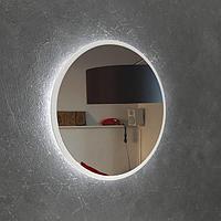 Зеркало круглое в раме диаметром 95 - 145 см Svart с LED подсветкой 950, Белый