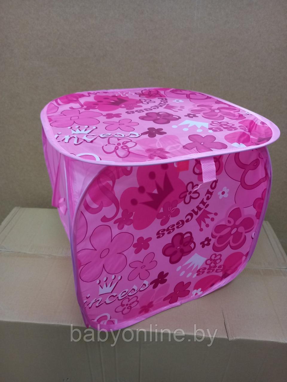 Корзина для игрушек цвет - розовый арт R4001 - фото 2 - id-p177935944