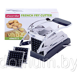 Машинка для нарезки картофеля фри соломками Kamille со сменными насадками KM-6511
