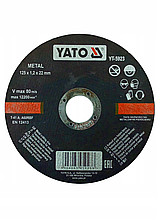 Круг отрезной по металлу 125х1,2х22мм "Yato" YT-5923