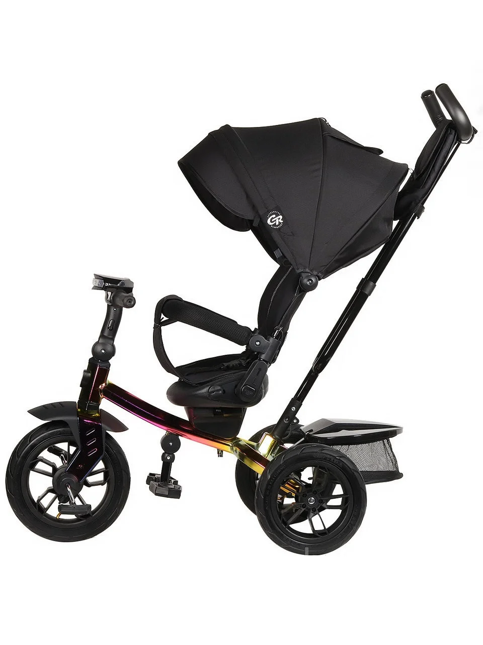 Детский трёхколесный велосипед City-Ride Lunar, поворотное сиденье, надувные колеса - фото 4 - id-p177938497