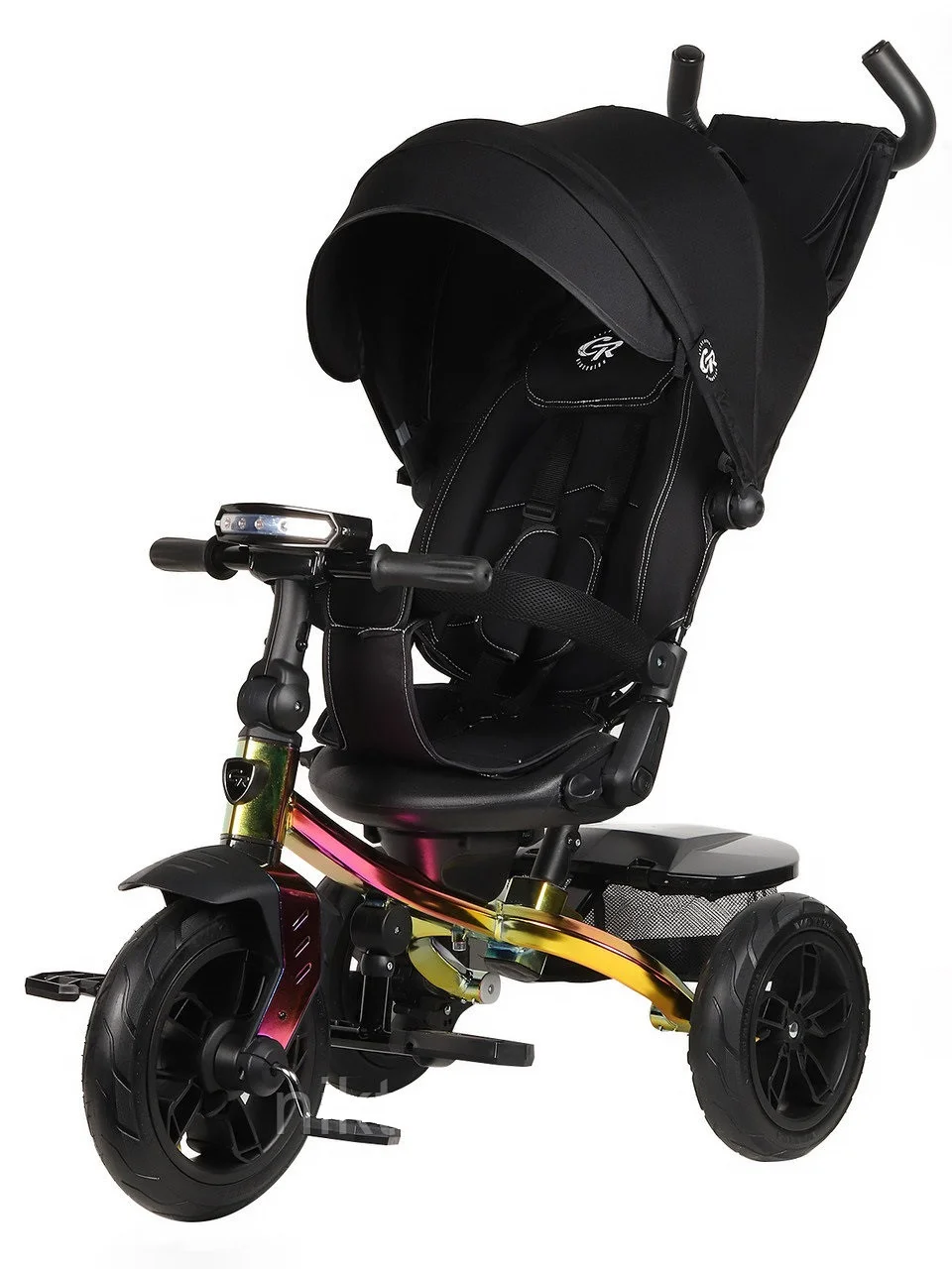Детский трёхколесный велосипед City-Ride Lunar, поворотное сиденье, надувные колеса - фото 1 - id-p177938497