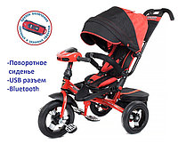 Детский трехколесный велосипед Trike Super Formula Sport, Bluetooth, USB (черно-красный), фото 1