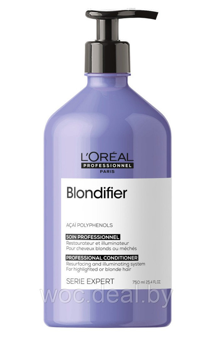 L'Oreal Professionnel Кондиционер для осветленных и мелированных волос Blondifier Gloss Serie Expert, 750 мл - фото 1 - id-p177945746