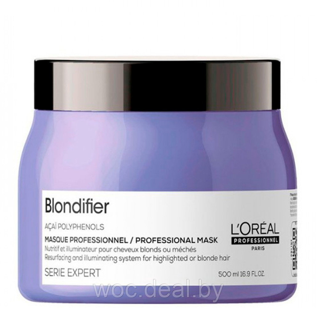 L'Oreal Professionnel Маска для осветленных и мелированных волос Blondifier Gloss Serie Expert, 500 мл - фото 1 - id-p177945748