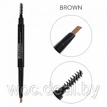 Lucas’ Cosmetics Механический карандаш для бровей со щеточкой Коричневый