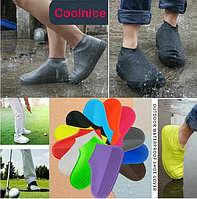 Бахилы от дождя (дождевики) и песка многоразовые силиконовые Waterproof Silicone Shoe. Суперпрочные