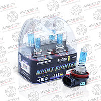 Лампа высокотемпературная Avantech H11 12V 55W (100W) 5000K, комплект 2 шт.