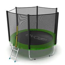 EVO JUMP External 8ft (Green) Батут с внешней сеткой и лестницей, диаметр 8ft (зеленый)