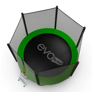 EVO JUMP External 8ft (Green) Батут с внешней сеткой и лестницей, диаметр 8ft (зеленый) - фото 2 - id-p177958342