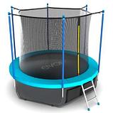 EVO JUMP Internal 10ft (Wave). Батут с внутренней сеткой и лестницей, диаметр 10ft (морская волна)+нижняя сеть, фото 2