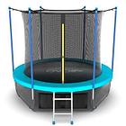 EVO JUMP Internal 10ft (Wave). Батут с внутренней сеткой и лестницей, диаметр 10ft (морская волна)+нижняя сеть, фото 3