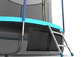 EVO JUMP Internal 10ft (Wave). Батут с внутренней сеткой и лестницей, диаметр 10ft (морская волна)+нижняя сеть, фото 5