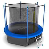 EVO JUMP Internal 8ft (Sky). Батут с внутренней сеткой и лестницей, диаметр 8ft (синий) + нижняя сеть, фото 2