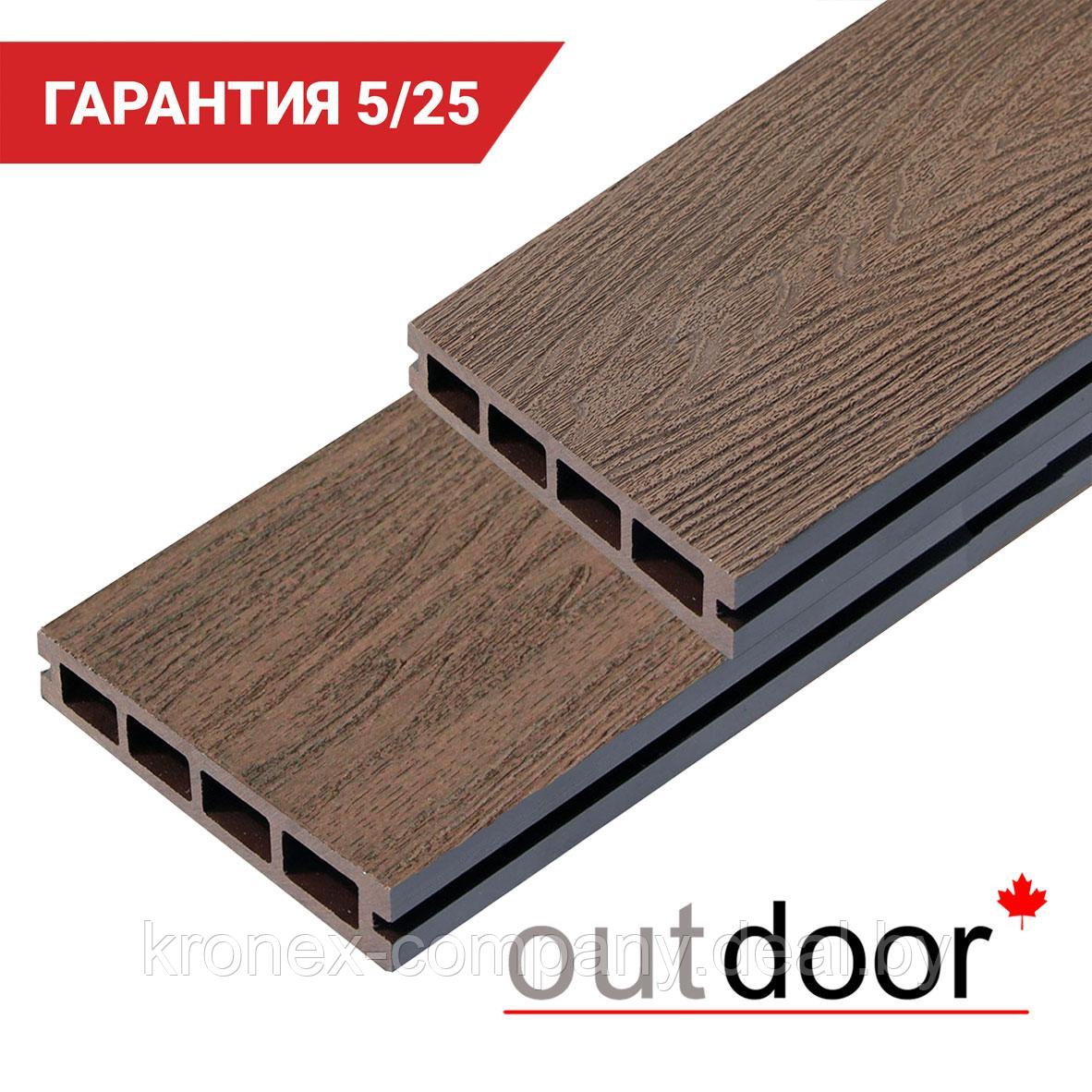 Террасная доска ДПК Outdoor 3D 150*25*4000 мм. HAVANA/ARIZONA BROWN коричневая микс - фото 1 - id-p144933477