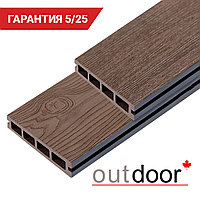 Террасная доска ДПК Outdoor 3D 150*25*4000 мм. STORM/OCEAN BROWN коричневая микс