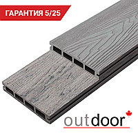 Террасная доска ДПК Outdoor 3D 150*25*4000 мм. HAVANA/ARIZONA GREY серая микс