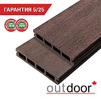 Террасная доска ДПК Outdoor 3D 150*25*4000 мм. STORM BROWN коричневая микс