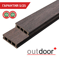 Террасная доска ДПК Outdoor 3D 90*25*4000 мм. STORM BROWN коричневая микс