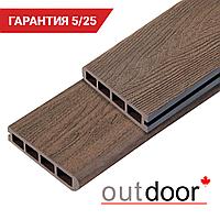 Террасная доска ДПК Outdoor 3D 150*25*4000 мм. завершающая HAVANA/ARIZONA BROWN коричневая микс