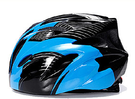 Велошлем Stels FSD-HL057 сине-черный, 52-56 см