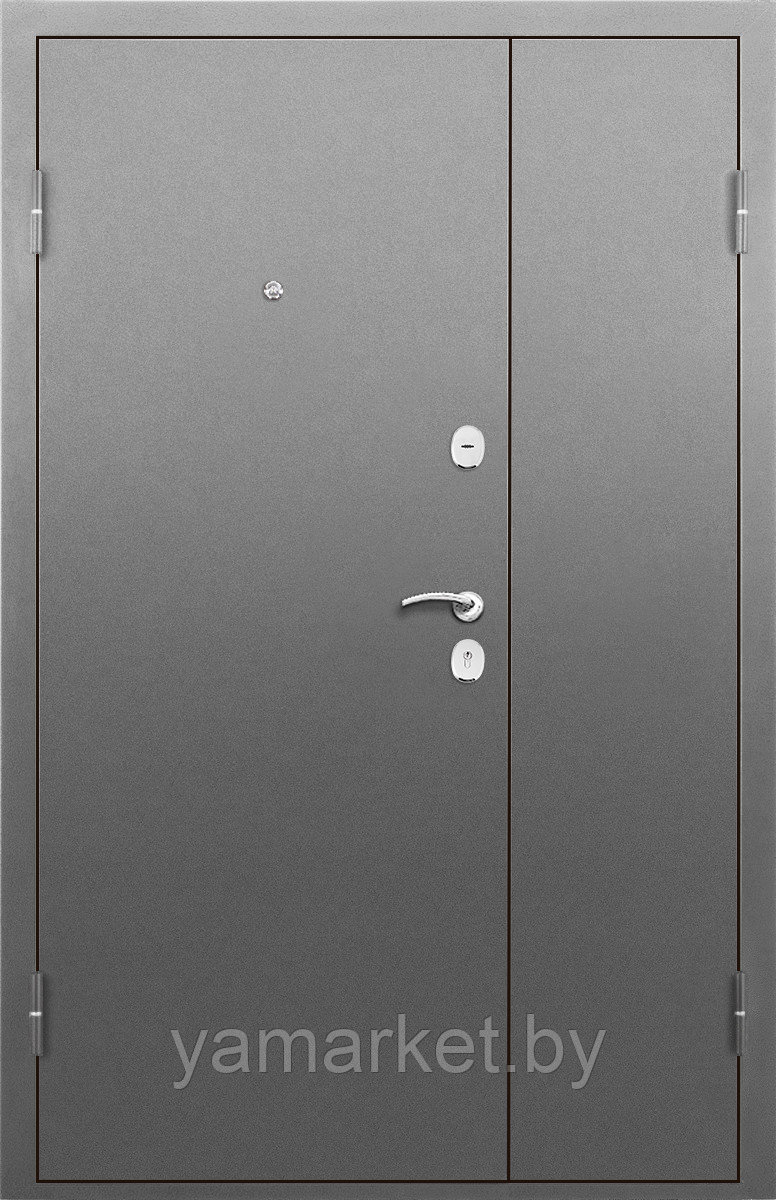 Дверь входная металлическая ПРОМЕТ СПЕЦ DL капучино (двустворчатая / полуторка) - фото 2 - id-p177964614