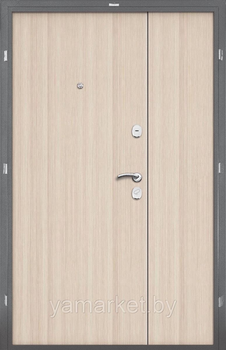 Дверь входная металлическая ПРОМЕТ СПЕЦ DL капучино (двустворчатая / полуторка) - фото 3 - id-p177964614