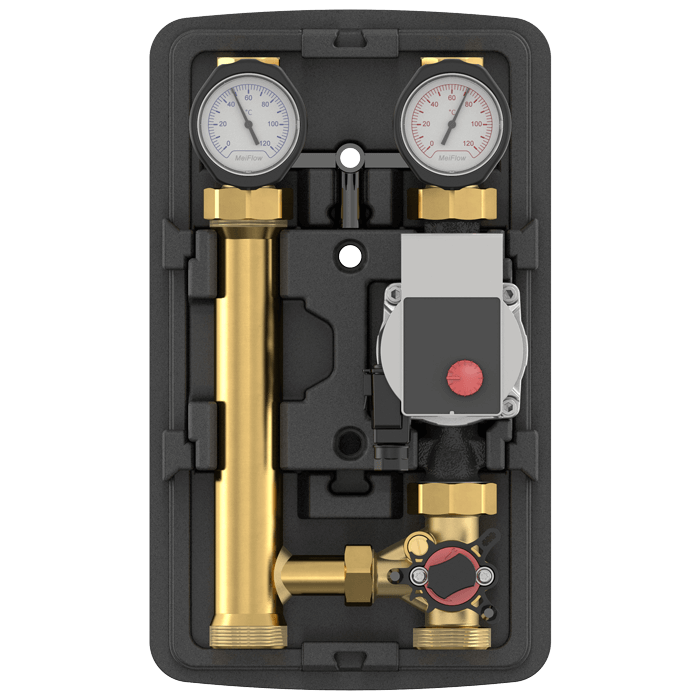 Насосная группа Meibes MeiFlow Top S MC DN25 (1") Grundfos UPM3 Hybrid 25-70 - фото 2 - id-p177964619