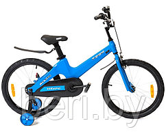 KMH140BU Детский велосипед Rook Hope 14", приставные колеса, звонок, защита цепи, ручной тормоз, синий