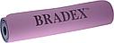 Коврик для йоги и фитнеса 183*61*0,6  двухслойный фиолетовый Bradex SF 0402, фото 4