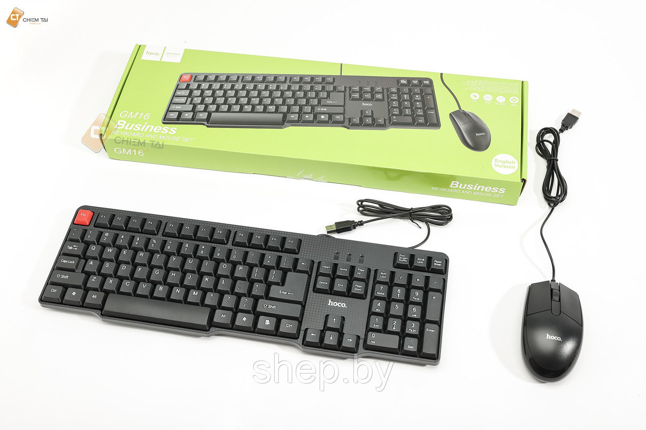 Набор игровой клавиатура+мышь Hoco GM16 (russian version), цвет: черный - фото 5 - id-p177966555