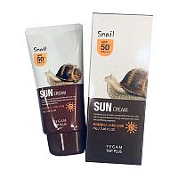 Солнцезащитный крем для лица и тела с муцином улитки Ye Gam Top Plus Snail Sun Block SPF 50 PA+++, 70 мл