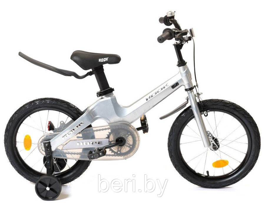KMH160SR Детский велосипед Rook Hope 16", МАГНИЕВАЯ РАМА, приставные колеса, звонок, защита цепи - фото 1 - id-p177969869