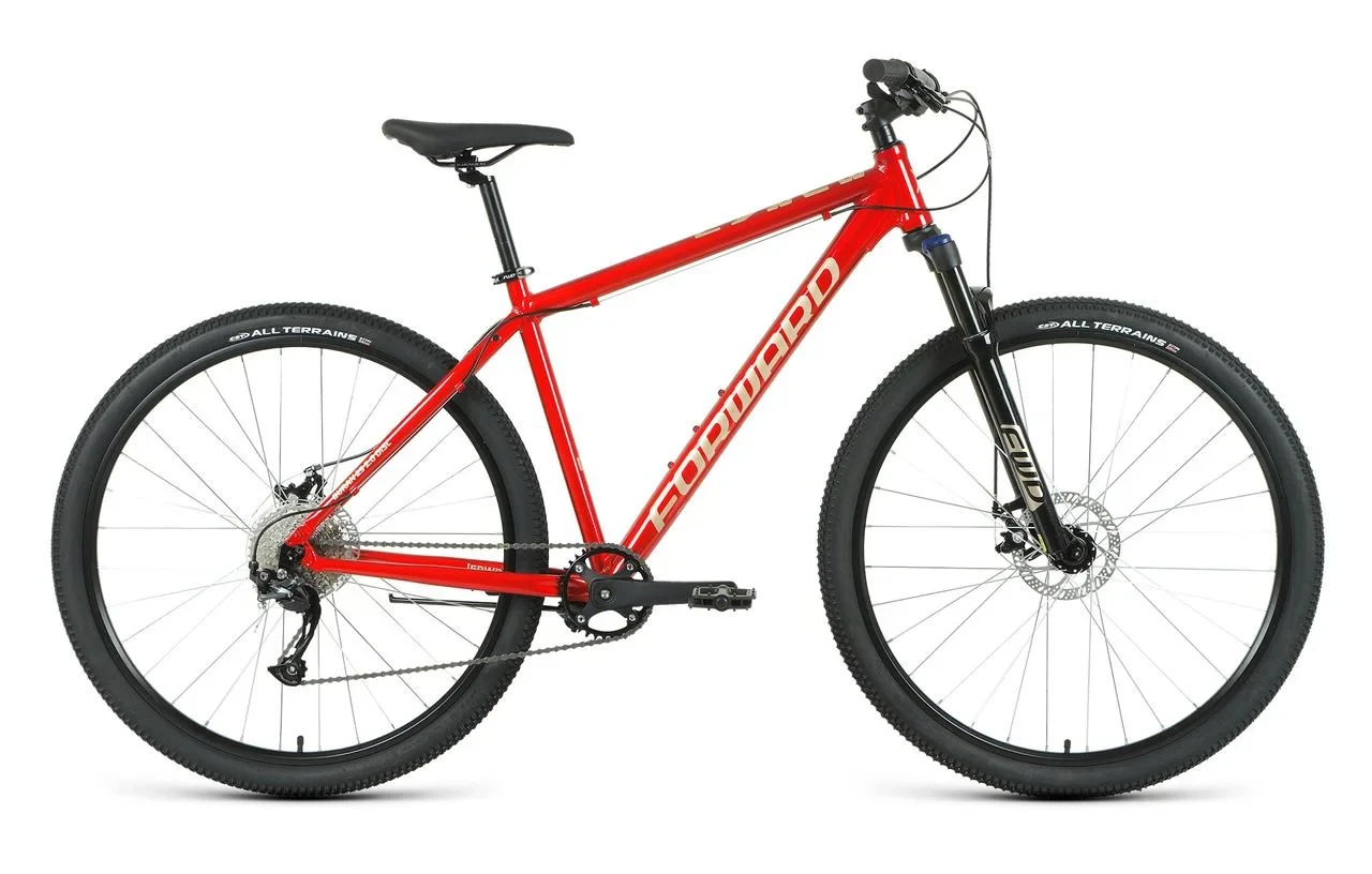 Велосипед Forward Buran 29 2.0 Disc 2021 (красный/бежевый)