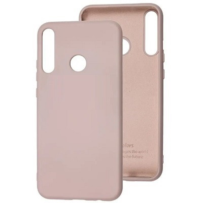Силиконовый чехол Silicone Case светло-розовый для Huawei P40 Lite E\ Honor 9C - фото 1 - id-p177972430