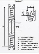 Блок обводной крановый канатный полиспаста мостового козлового башенного 320 380 420 460 560 690 830 910 1000