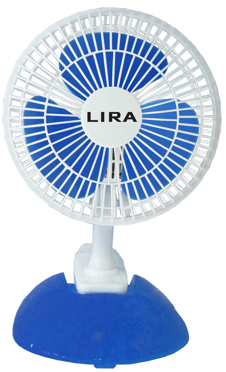 Вентилятор настольный LIRA LR 1102 (25 Вт) с прищепкой - фото 1 - id-p177975717
